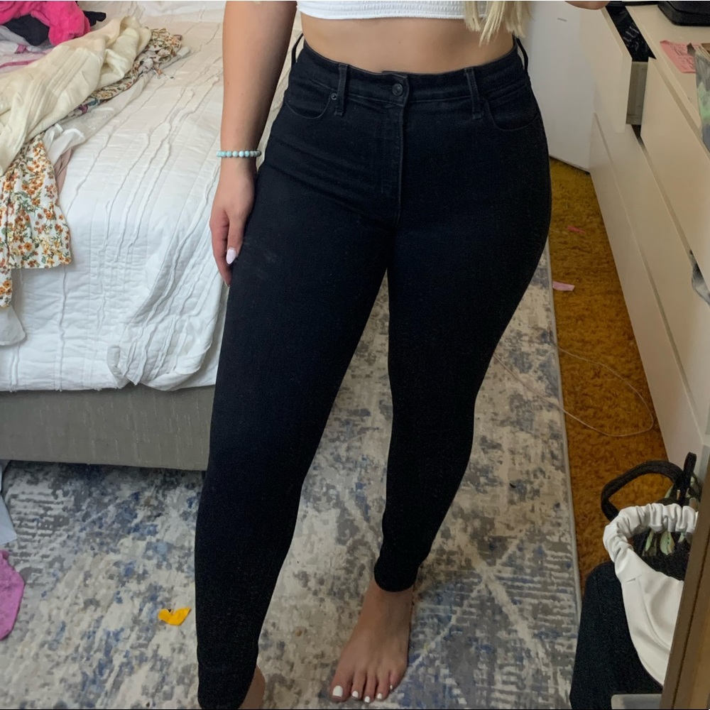 Abercrombie & Fitch black high rise skinny jeans